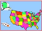 Color Coded map by State of the United States
